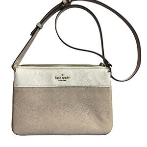 Kate Spade Cream and Tan Crossbody Bag